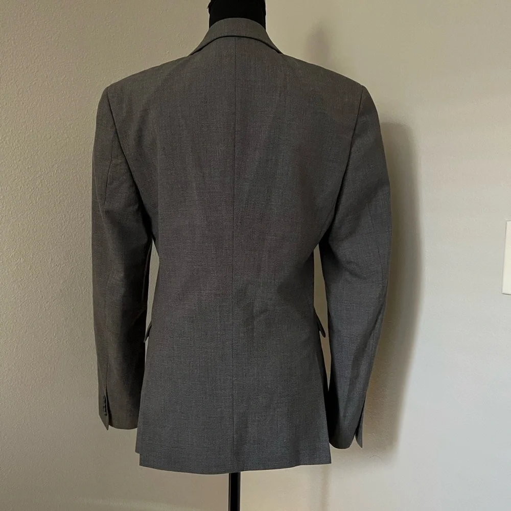 Topman Gray One Button Wool Blend Sportcoat Slim Fit